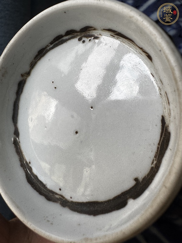 古玩陶瓷青花夔龍紋茶碗真品鑒賞圖