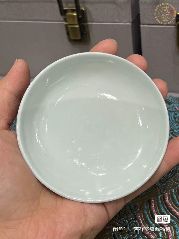 古玩陶瓷三星高照圖青花蓋杯真品鑒賞圖