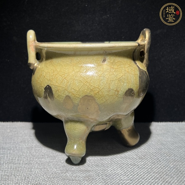 古玩陶瓷龍泉青瓷香爐真品鑒賞圖