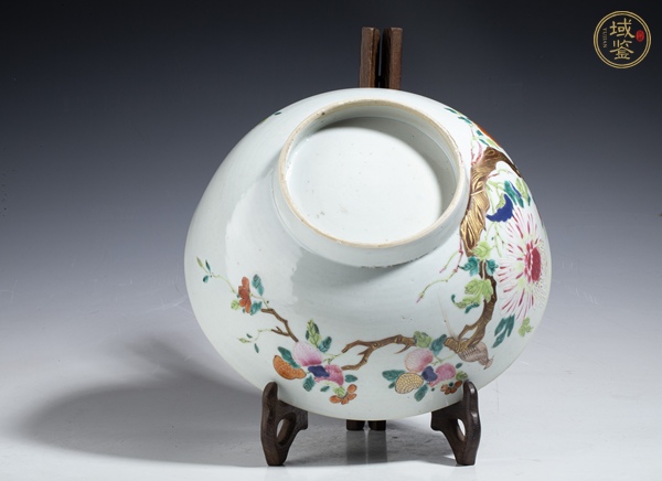 古玩陶瓷花鳥紋粉彩碗真品鑒賞圖