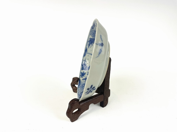 古玩陶瓷清光緒·青花魚蝦蟹盤拍賣,當前價格495元