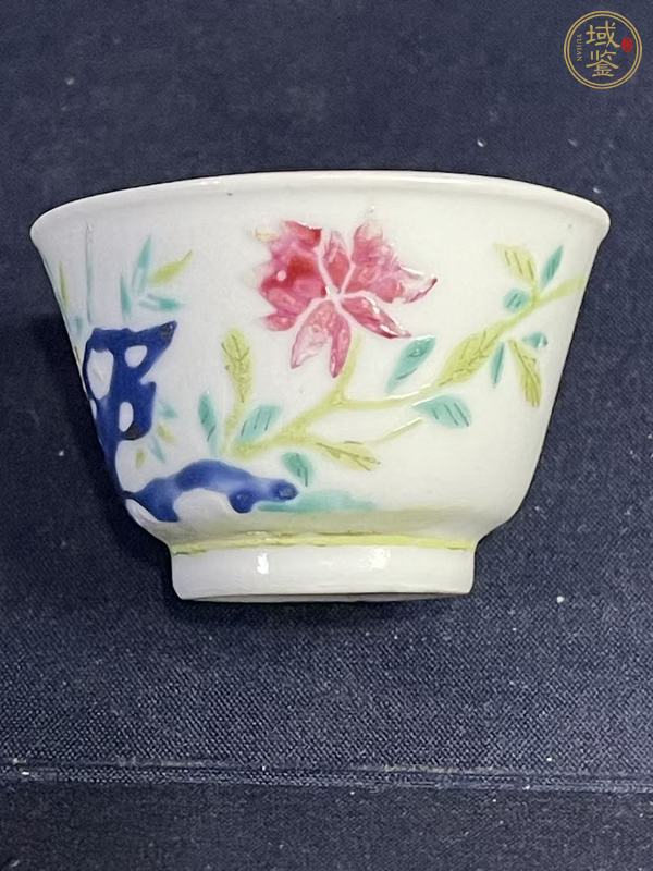 古玩陶瓷光緒·粉彩靈仙祝壽紋杯 真品鑒賞圖