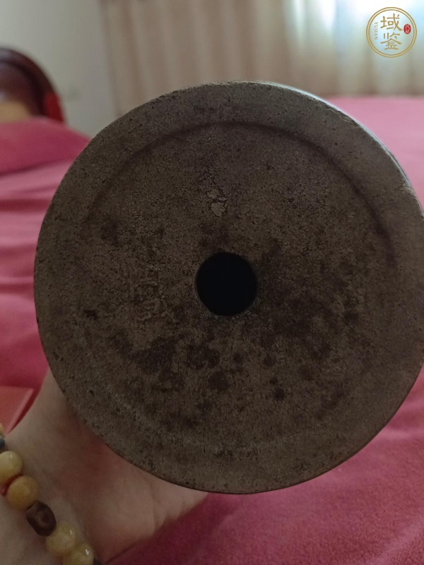 古玩陶瓷綠釉燭臺、模糊，偏老真品鑒賞圖