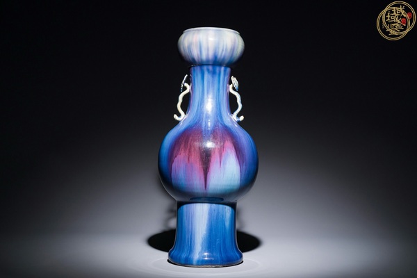 古玩陶瓷窯變釉瓶真品鑒賞圖