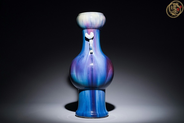 古玩陶瓷窯變釉瓶真品鑒賞圖