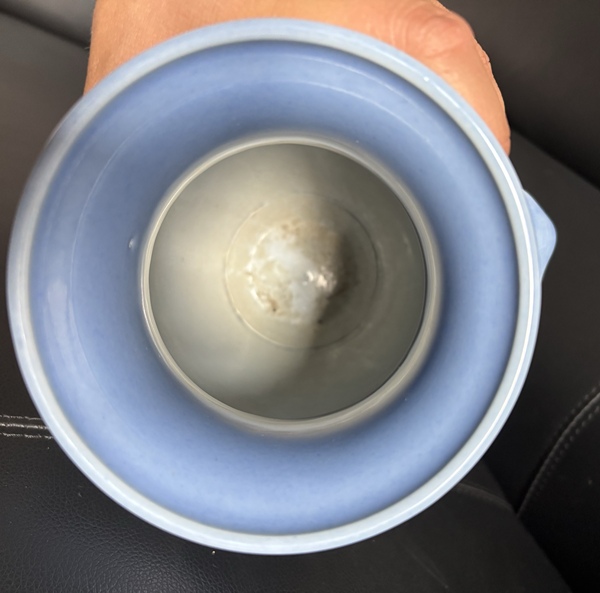 古玩陶瓷晚清民國 天藍釉饕鬄紋雙獸耳輔首尊拍賣，當前價格18888元