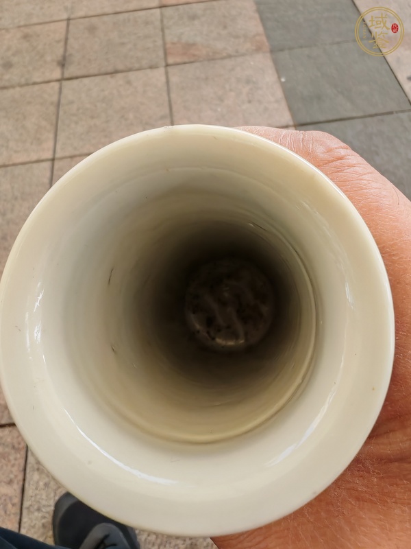 古玩陶瓷青花花鳥紋箭筒真品鑒賞圖