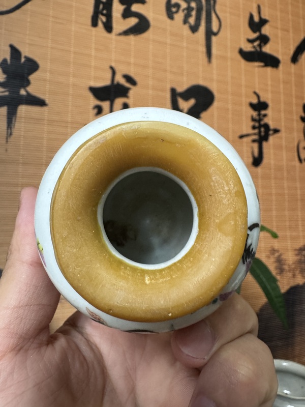 古玩陶瓷粉彩官上加官罐拍賣，當前價格666元