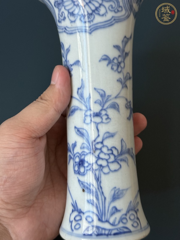 古玩陶瓷束腰花觚真品鑒賞圖