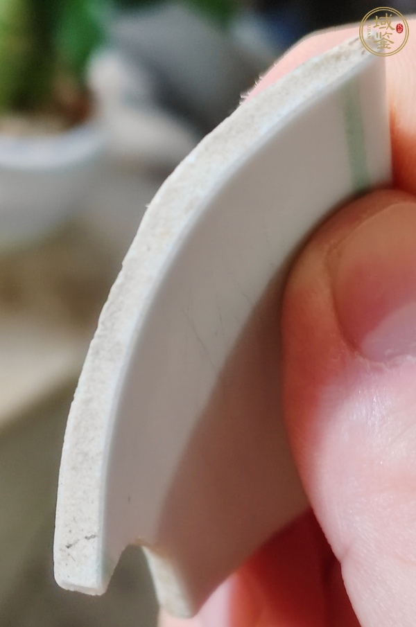 古玩陶瓷綠彩龍紋瓷片真品鑒賞圖