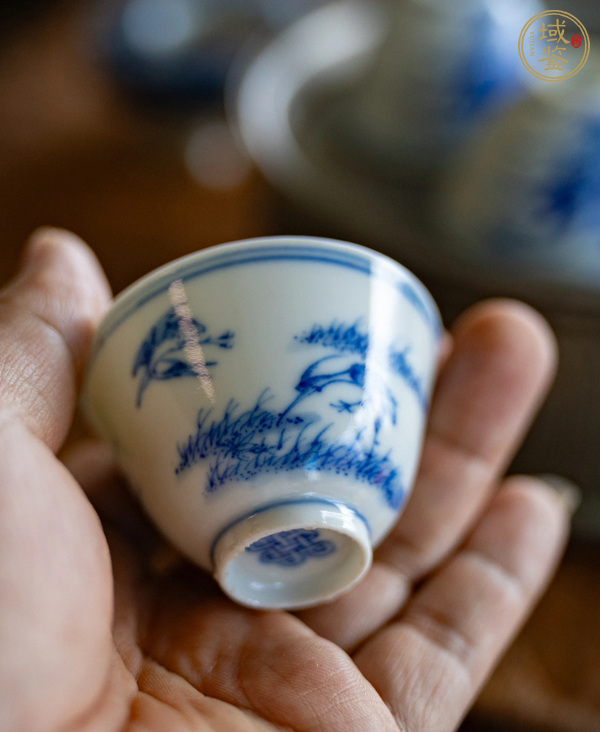 古玩陶瓷青花杯真品鑒賞圖