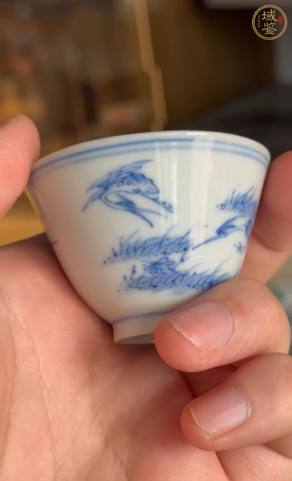 古玩陶瓷青花杯真品鑒賞圖