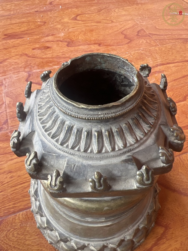 古玩銅器噶當塔真品鑒賞圖