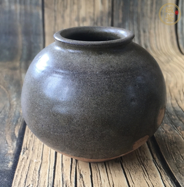 古玩洪塘窯茶入真品鑒賞圖