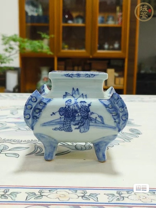 古玩陶瓷青花香爐真品鑒賞圖