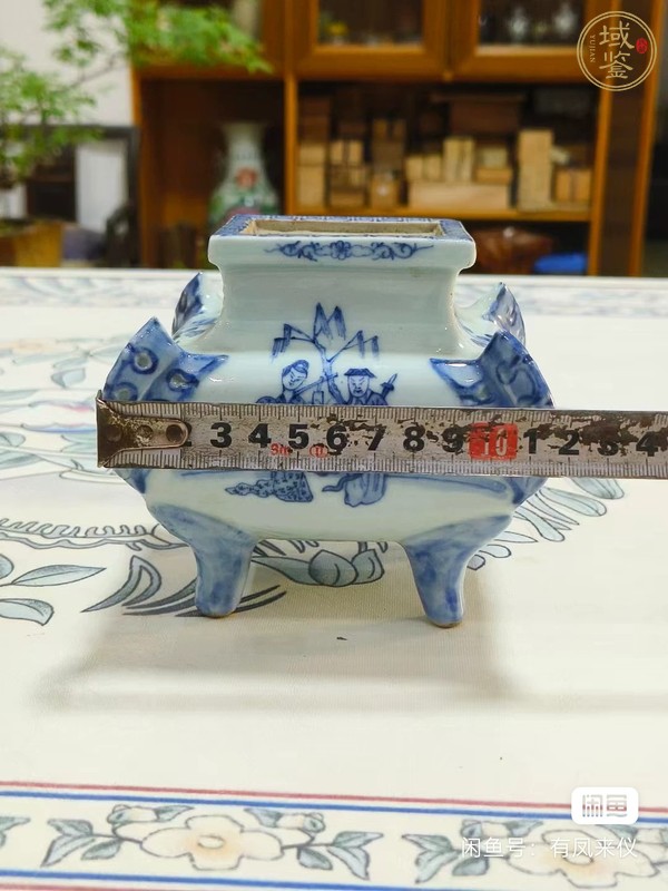 古玩陶瓷青花香爐真品鑒賞圖