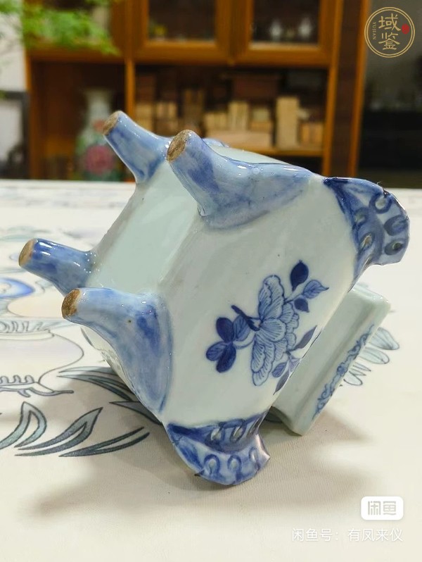 古玩陶瓷青花香爐真品鑒賞圖
