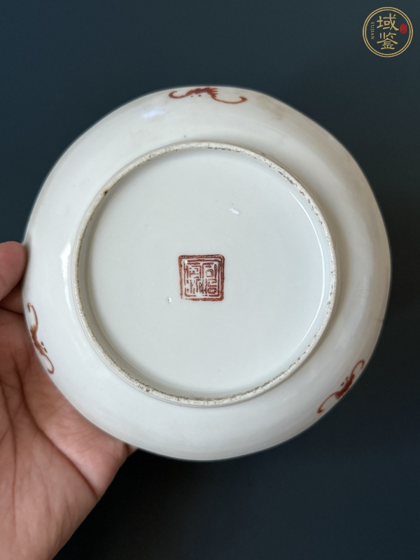 古玩陶瓷人物紋粉彩盤真品鑒賞圖