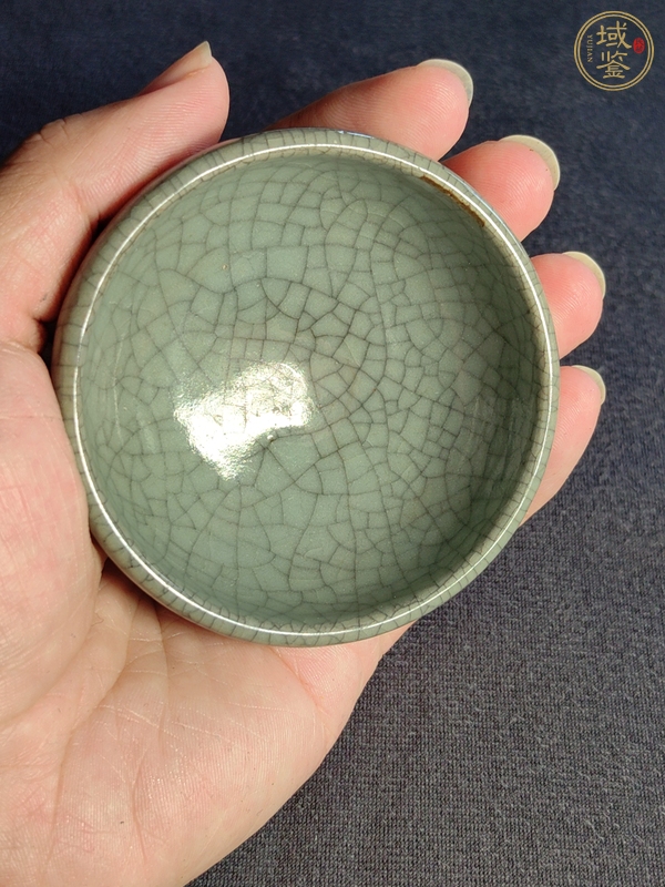 古玩陶瓷青釉杯真品鑒賞圖