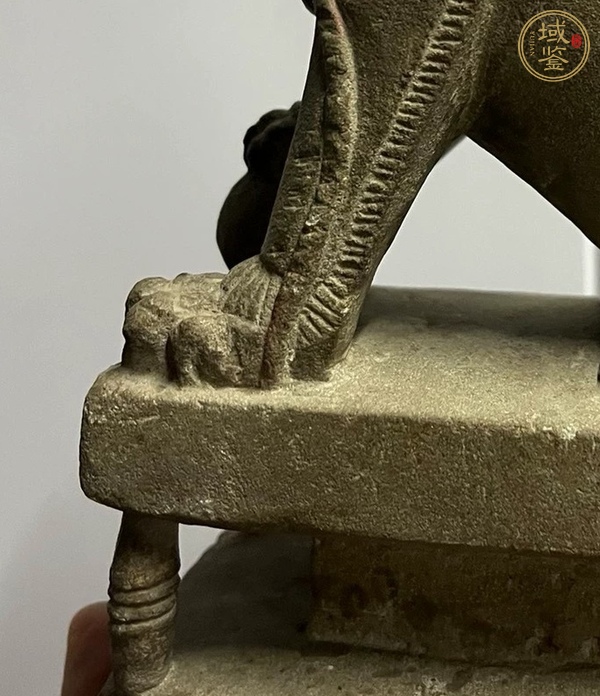 古玩石雕獅子真品鑒賞圖