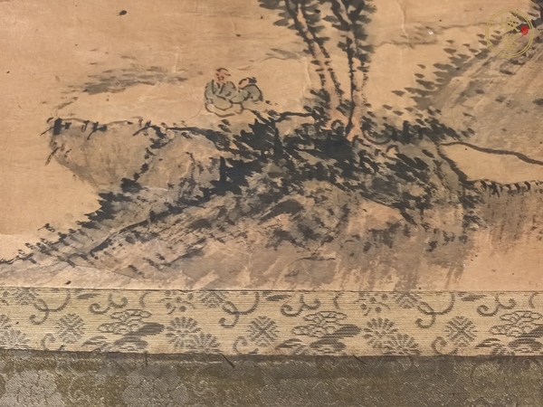 古玩字畫王一亭款山水真品鑒賞圖