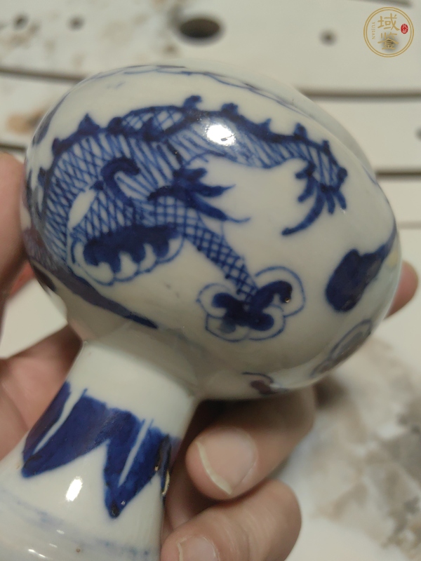 古玩陶瓷青花龍紋斗真品鑒賞圖