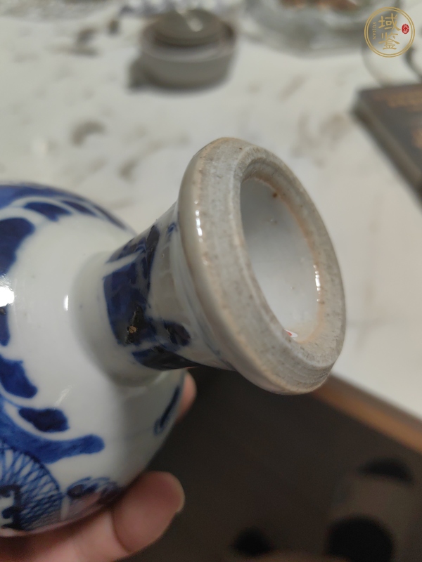 古玩陶瓷青花龍紋斗真品鑒賞圖