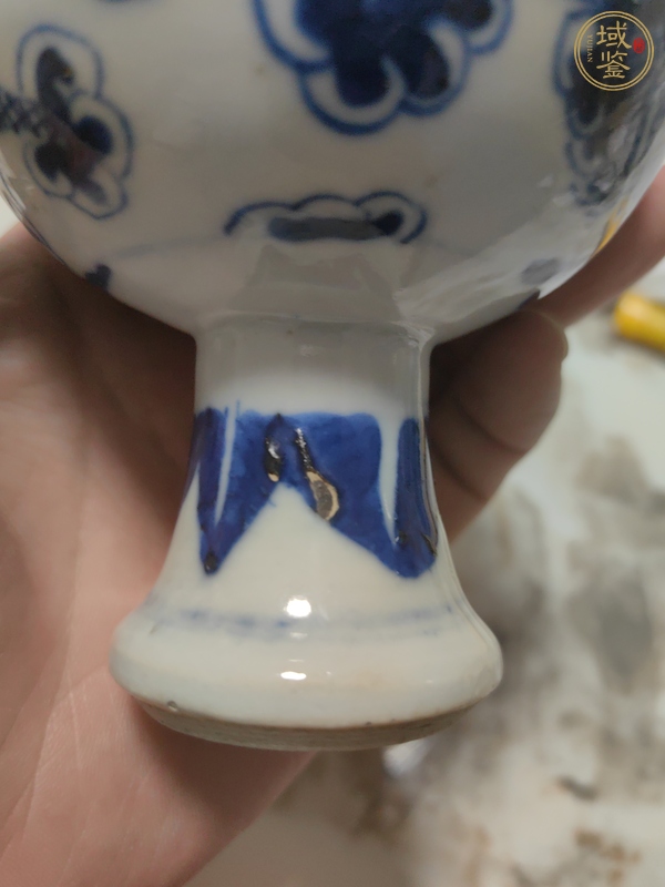 古玩陶瓷青花龍紋斗真品鑒賞圖