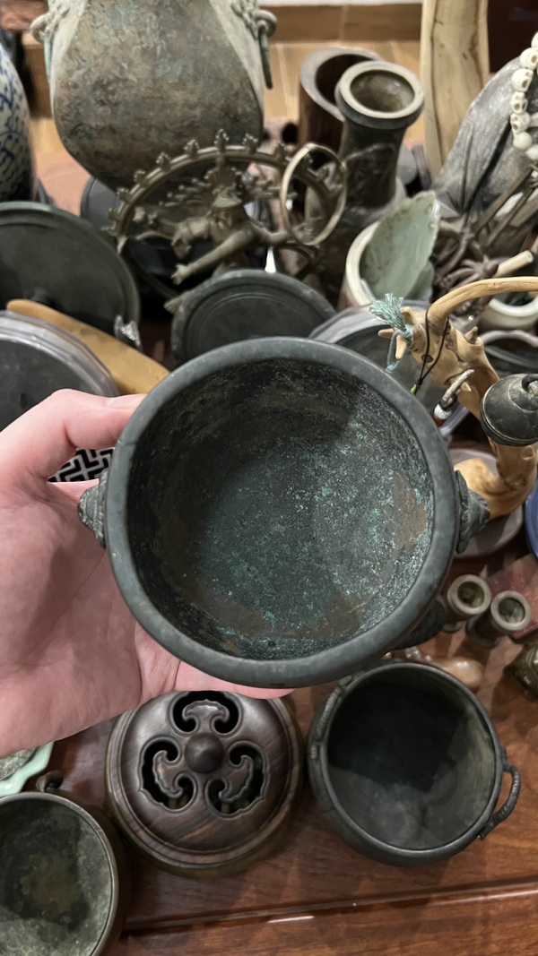 古玩雜項(xiàng)清代大明宣德年制獅耳宣德爐拍賣，當(dāng)前價(jià)格3999元