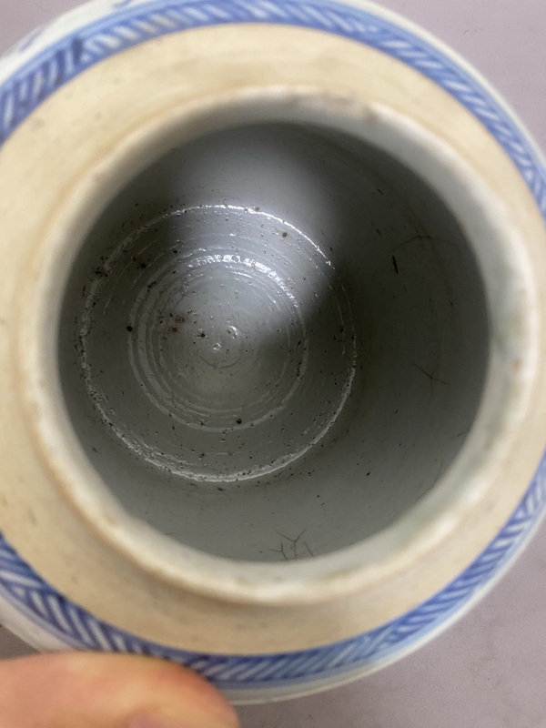 古玩陶瓷青花山水人物罐拍賣,當前價格1650元