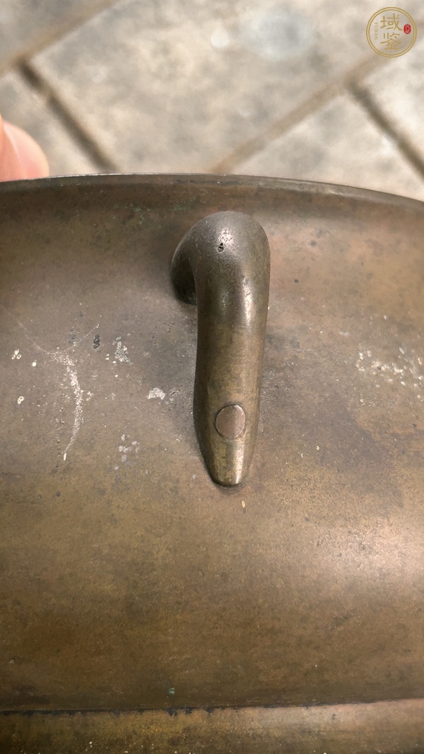 古玩銅器蚰龍耳爐真品鑒賞圖