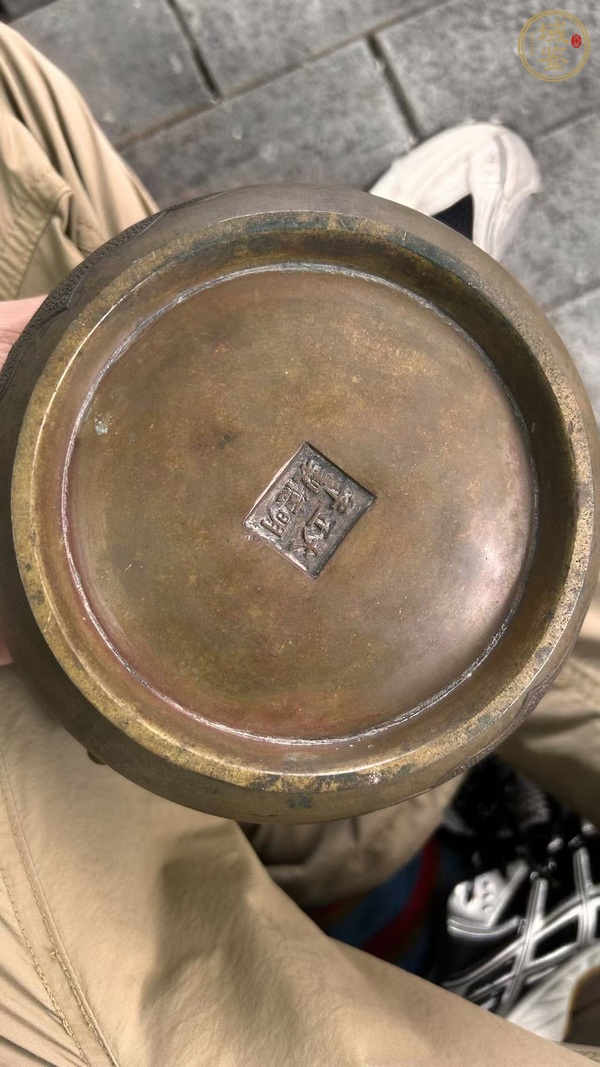 古玩銅器蚰龍耳爐真品鑒賞圖