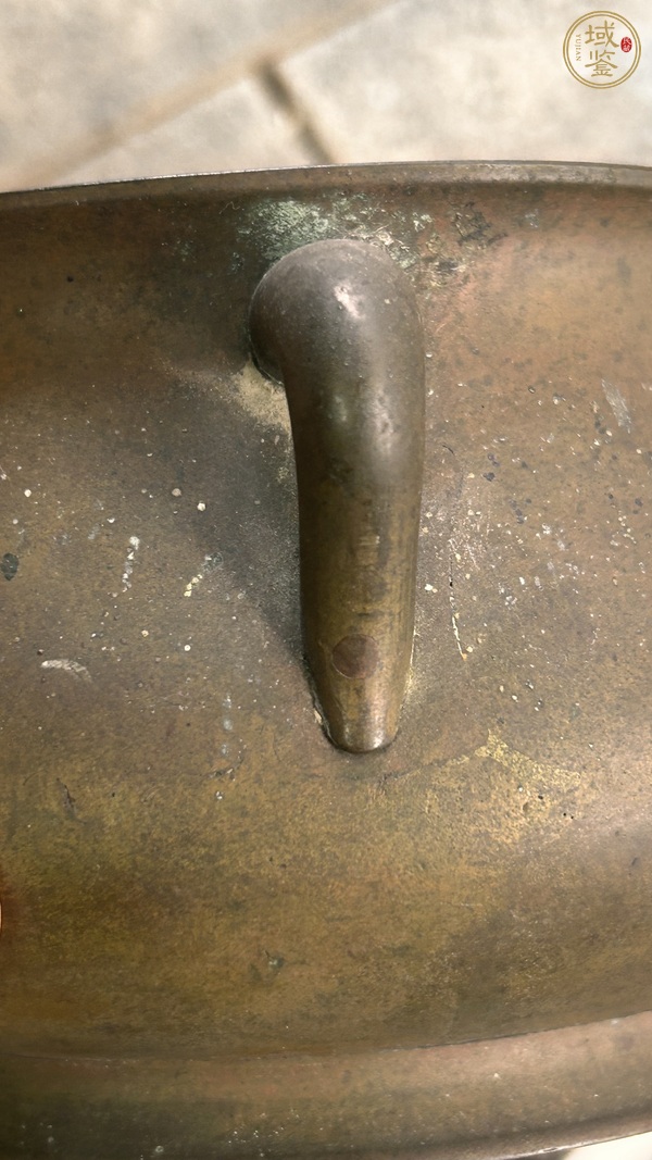 古玩銅器蚰龍耳爐真品鑒賞圖