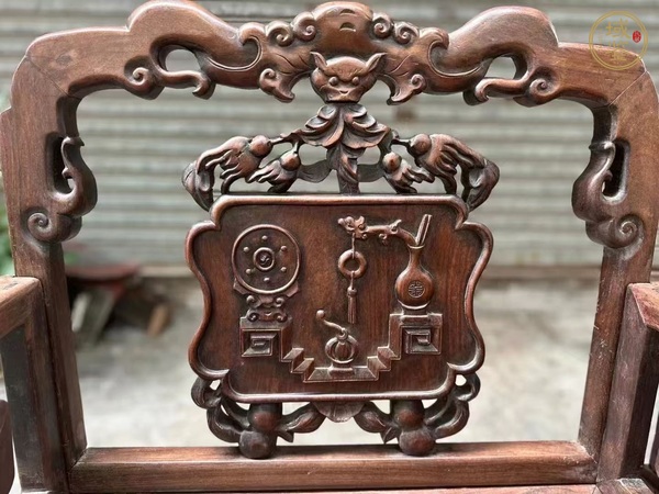 古玩雜項太師椅真品鑒賞圖