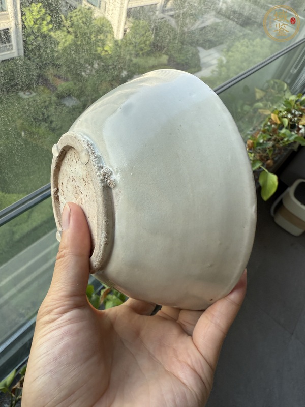 古玩陶瓷晚唐白釉大碗真品鑒賞圖