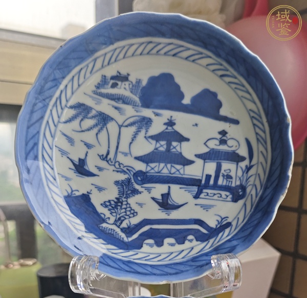 古玩陶瓷晚清青花杯碟真品鑒賞圖