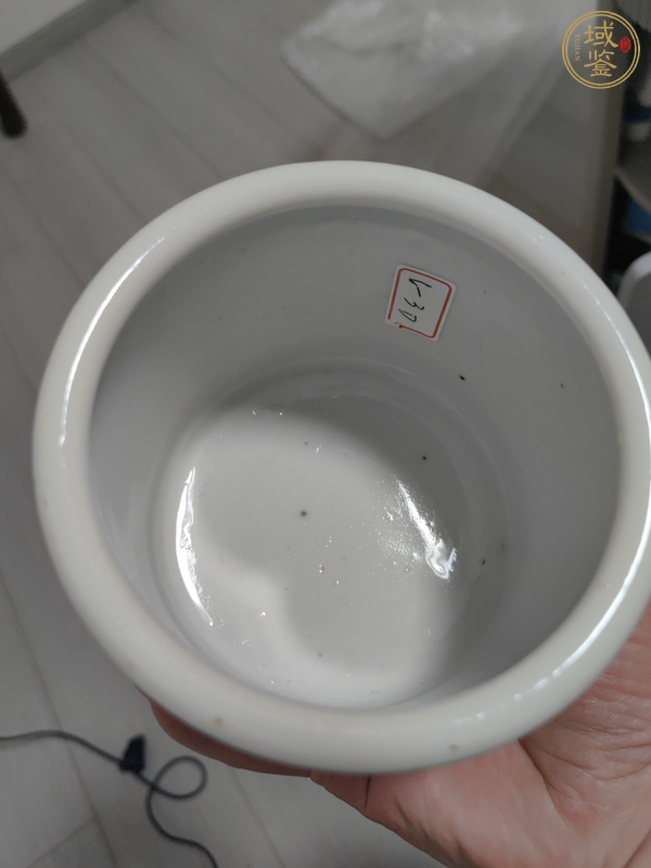 古玩陶瓷青花雙龍戲珠紋爐真品鑒賞圖