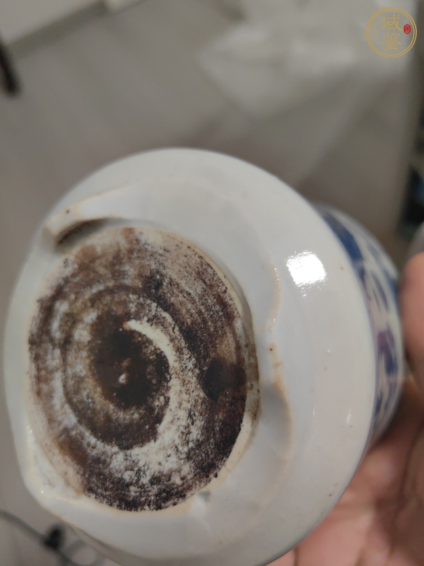 古玩陶瓷青花雙龍戲珠紋爐真品鑒賞圖