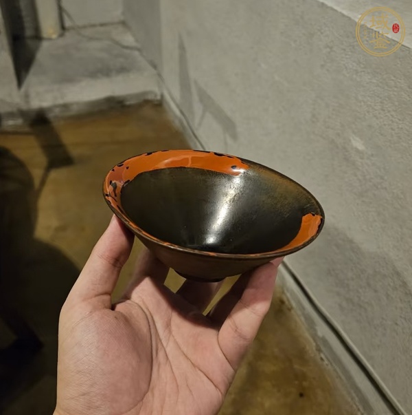 古玩陶瓷南宋建窯盞真品鑒賞圖