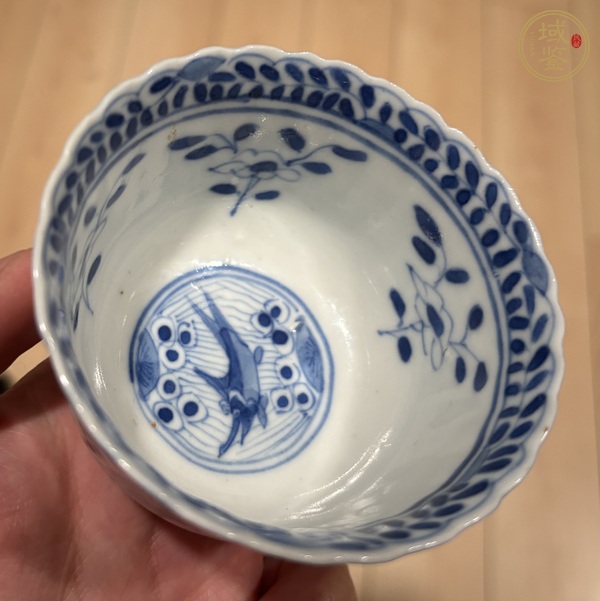 古玩陶瓷魚藻紋青花杯真品鑒賞圖