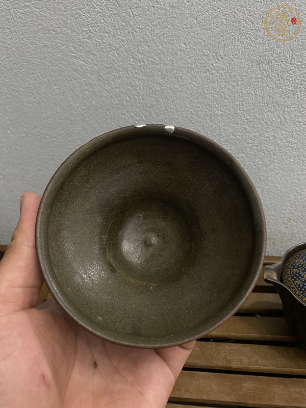古玩陶瓷宋元褐釉盞真品鑒賞圖