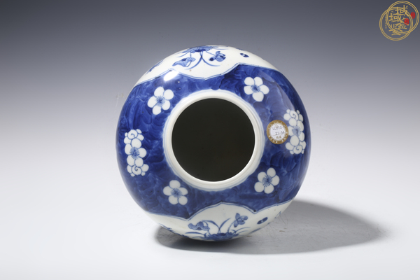 古玩陶瓷青花博古圖罐，模糊，偏老真品鑒賞圖