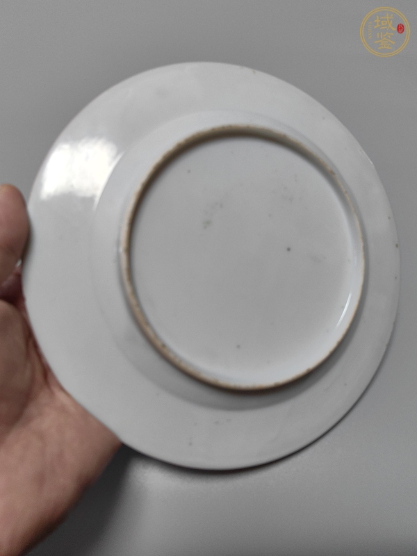古玩陶瓷廣彩盤真品鑒賞圖