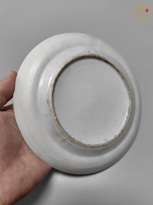 古玩陶瓷咸豐細(xì)路廣彩盤真品鑒賞圖