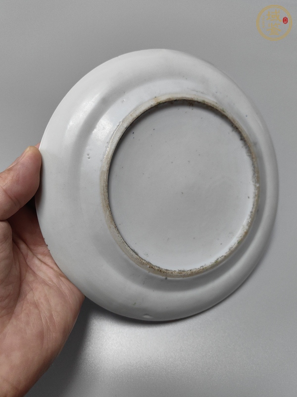 古玩陶瓷咸豐細(xì)路廣彩盤真品鑒賞圖