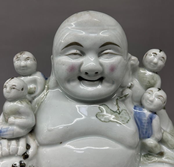 古玩陶瓷釉下彩五子彌勒佛拍賣,當(dāng)前價(jià)格1999元