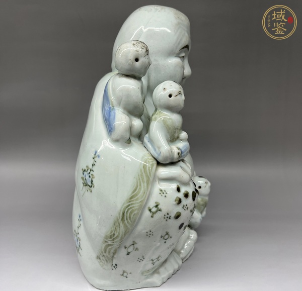 古玩陶瓷釉中彩五子笑佛真品鑒賞圖