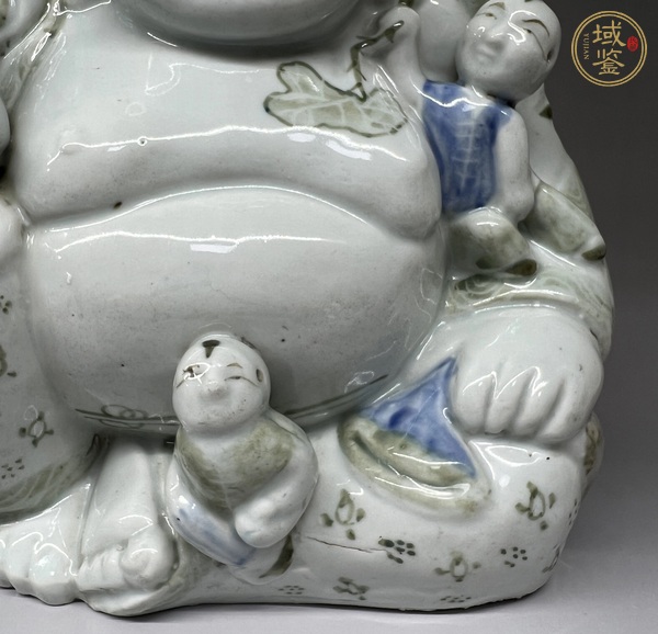 古玩陶瓷釉中彩五子笑佛真品鑒賞圖