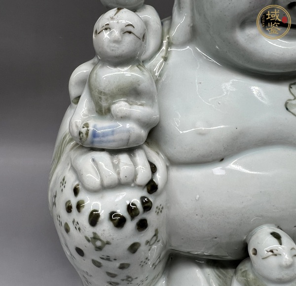 古玩陶瓷釉中彩五子笑佛真品鑒賞圖
