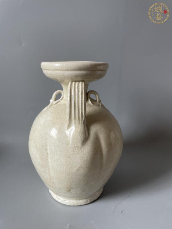 古玩陶瓷青白釉瓜棱盤口執壺 真品鑒賞圖